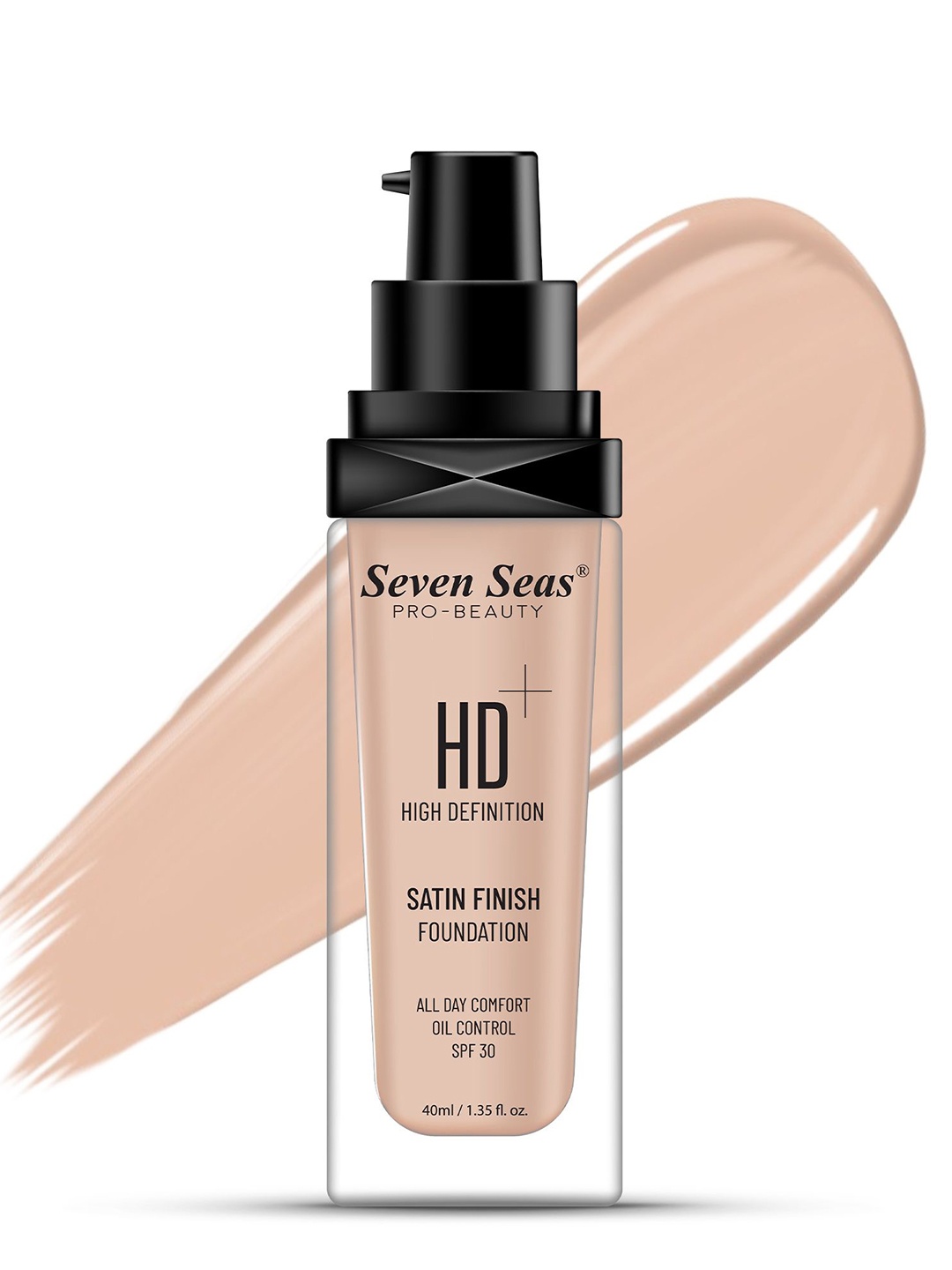 

Seven Seas HD High Definition Satin Finish Foundation - 40ml - Nude 02, Beige