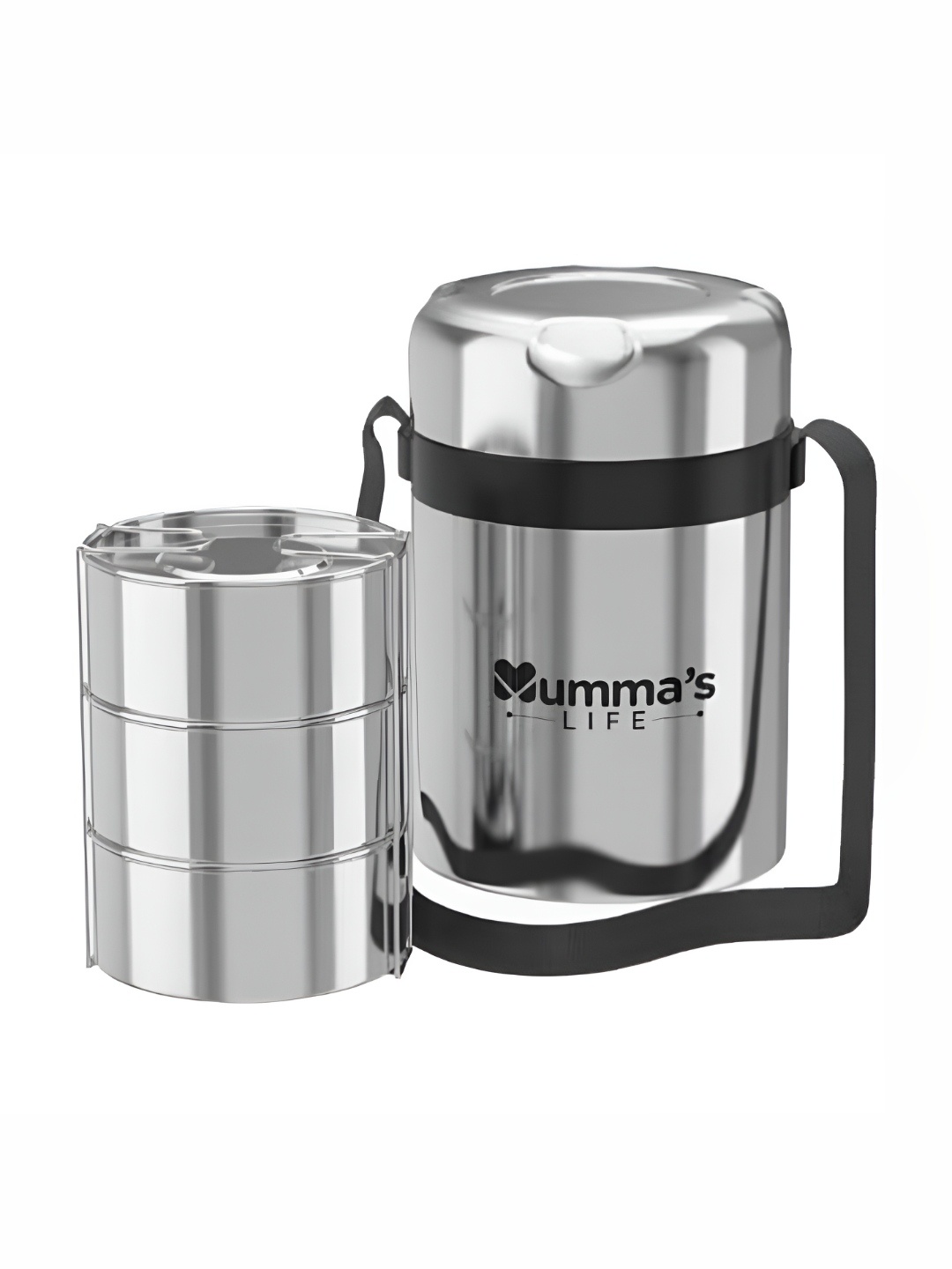 

Mumma's Life Silver-Toned 2019 Stainless Steel Easy to Clean Lunch Box