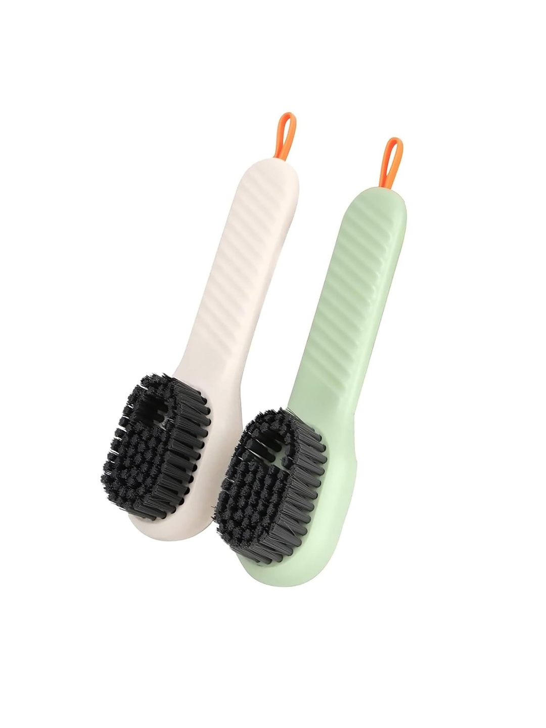 

Adbeni 2 Pcs Liquid Dispensing Multi-Functional Cleaning Brush With Handle Scrubbing, White