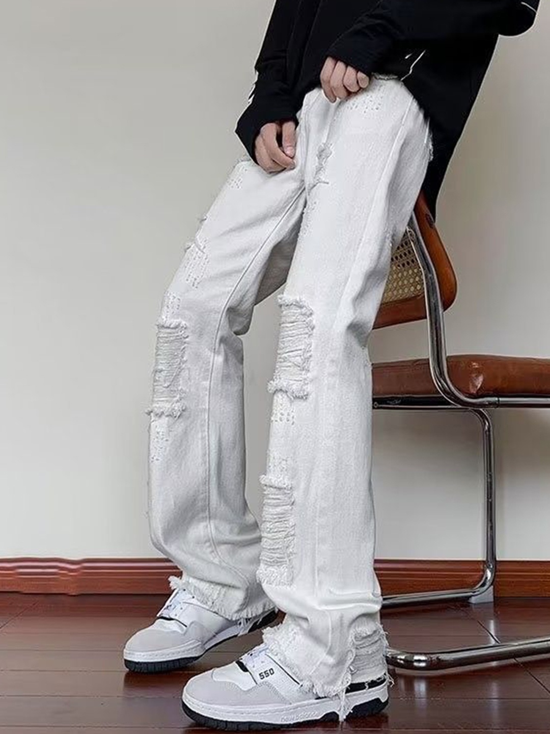 

StyleCast Men Straight Fit Jeans, White