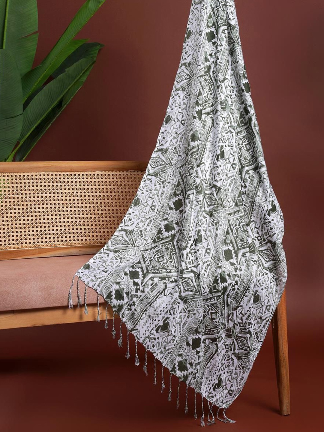 

J Style Women Printed Scarf, Green