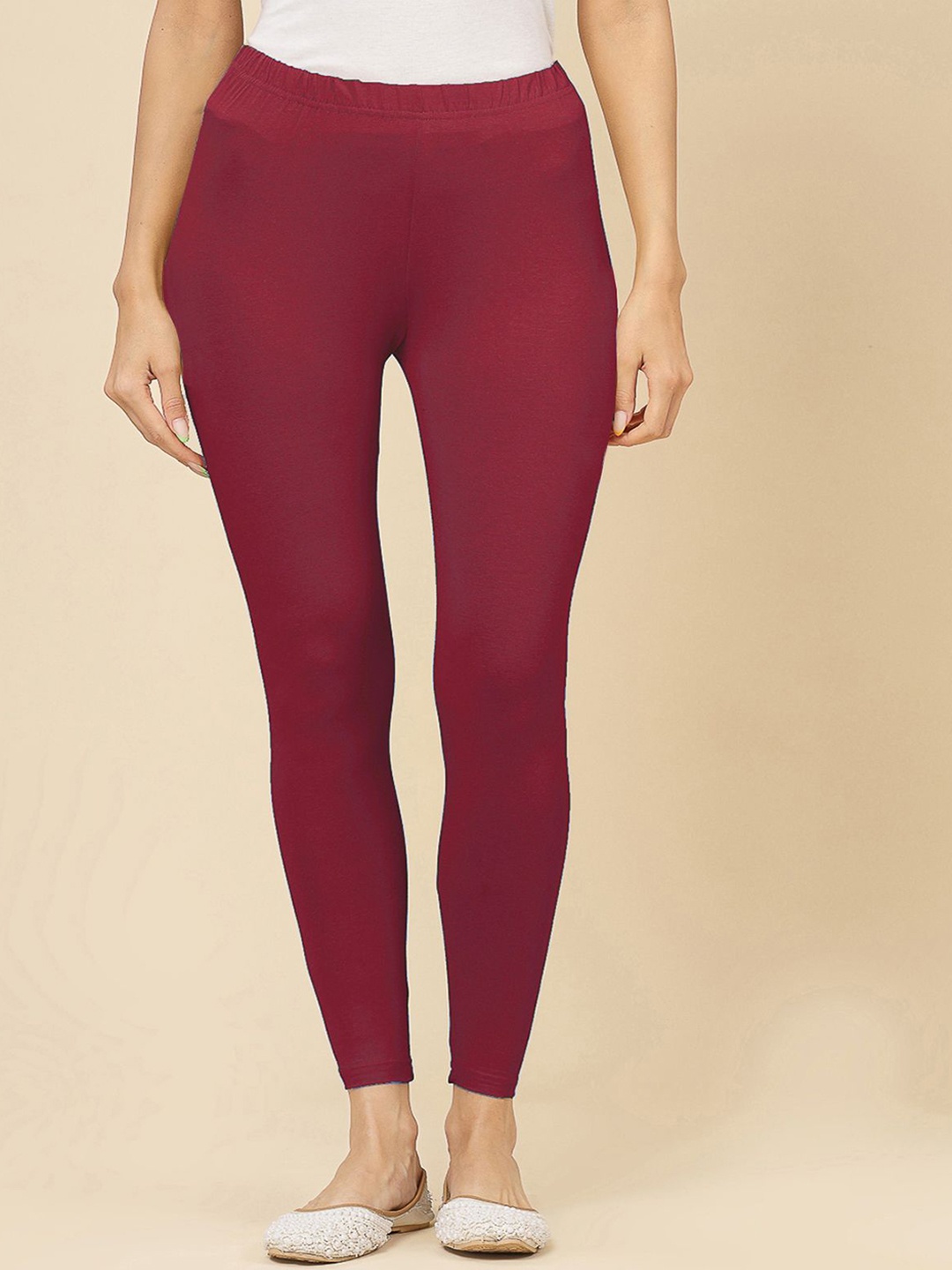 

Stylum Ankle-Length Leggings, Maroon