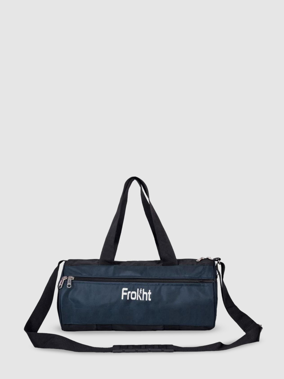 

Frokht Printed Medium Sports or Gym Duffel Bag, Black