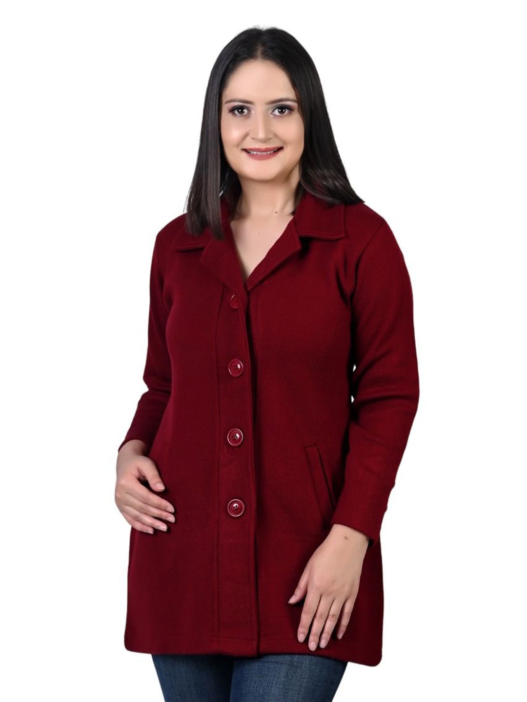 

TWENTY ME Women Cardigan, Maroon