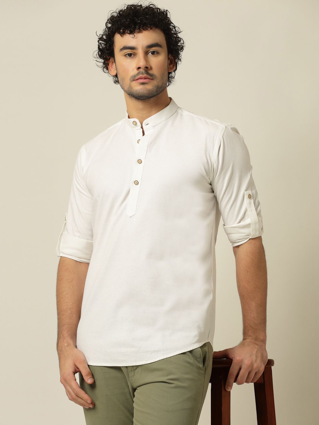 

JADEBERRY Men Classic Slim Fit Opaque Casual Shirt, White