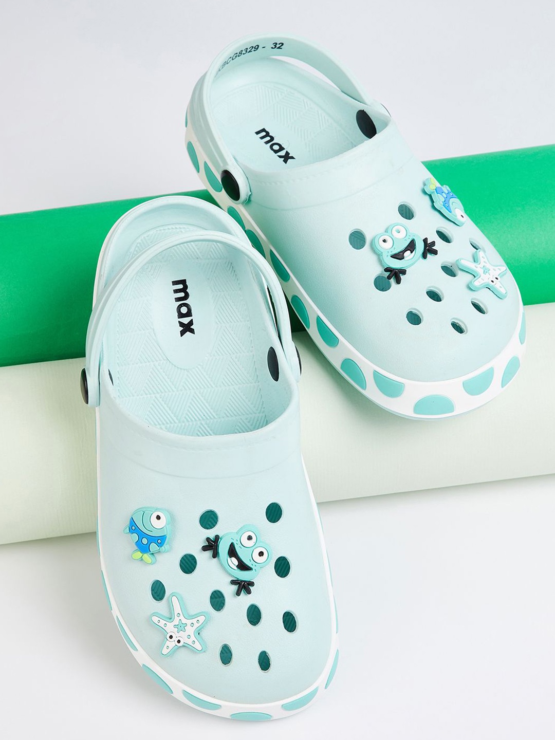 

max Girls Printed Clogs, Green