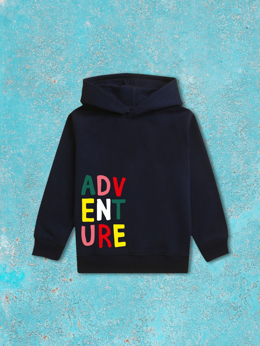 

NUSYL Boys Printed Hooded Sweatshirt, Blue