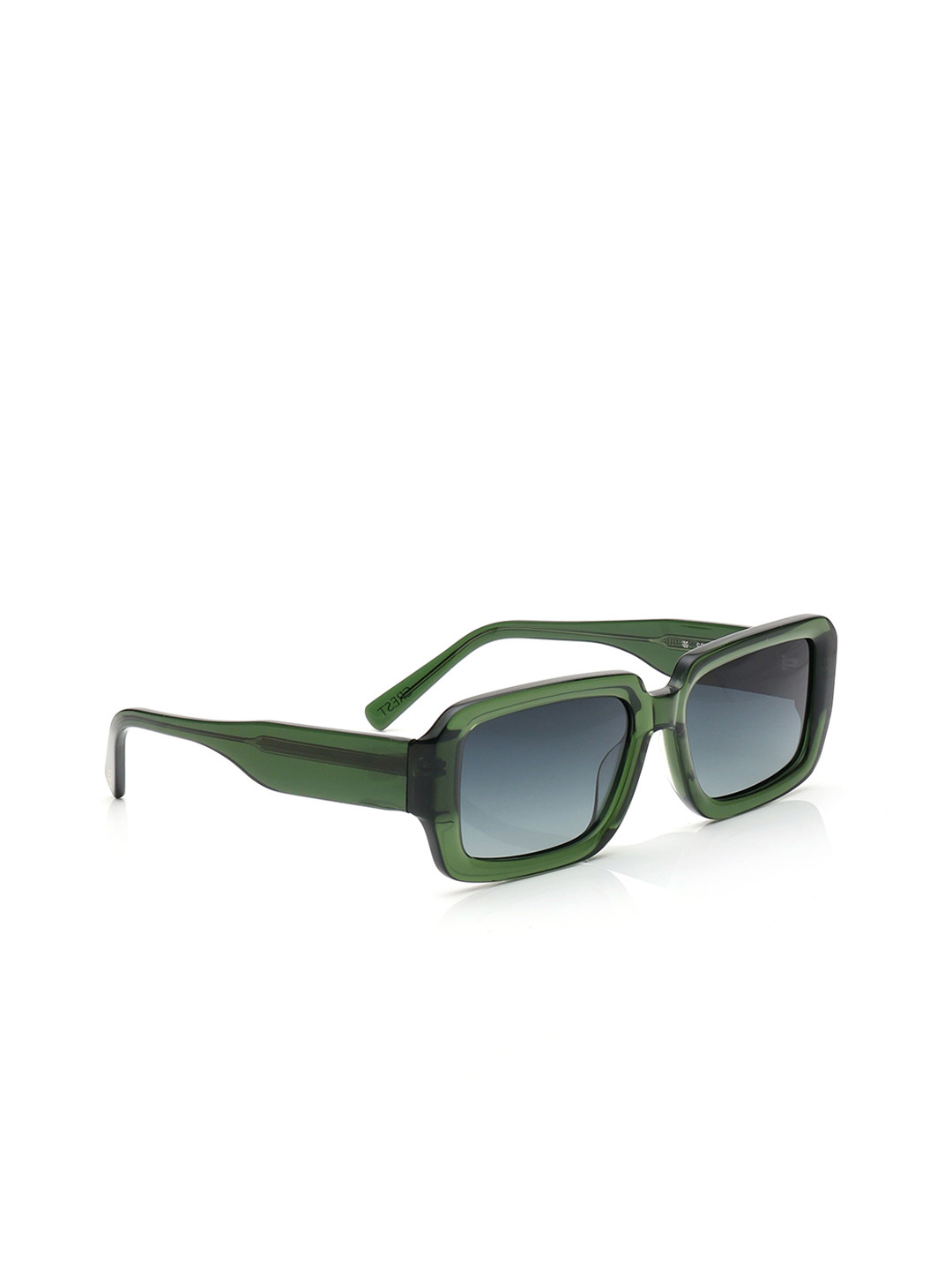 

Titan Unisex Rectangle Sunglasses with Polarised and UV Protected Lens & Case SCRA009GR4PV, Green