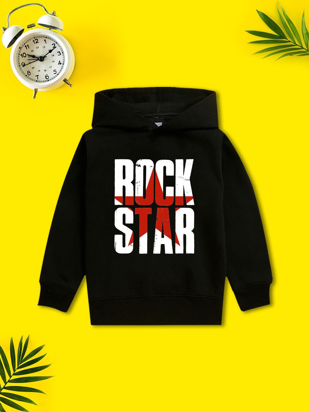 

NUSYL Boys Hooded Sweatshirt, Black