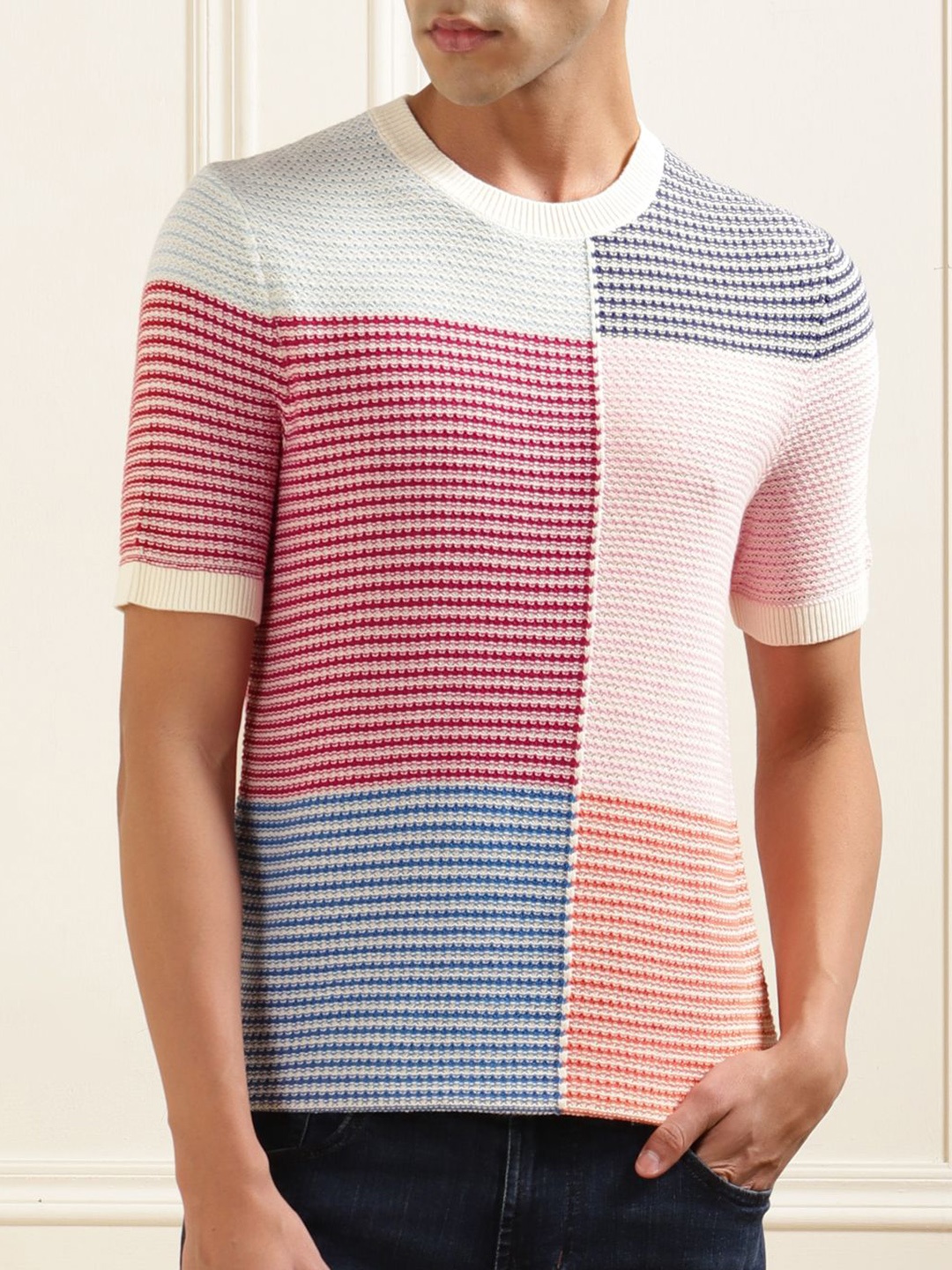 

Ted Baker Men Striped Pockets T-shirt, Multi