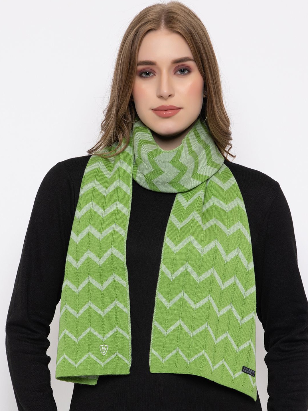 

513 Women Acrylic Mufflers, Green