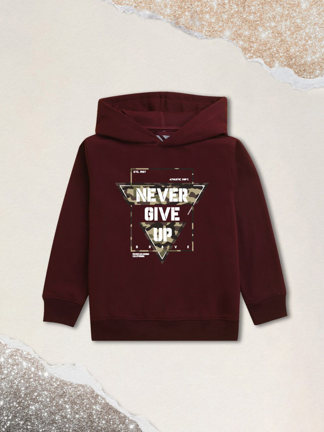 

NUSYL Boys Hooded Sweatshirt, Maroon