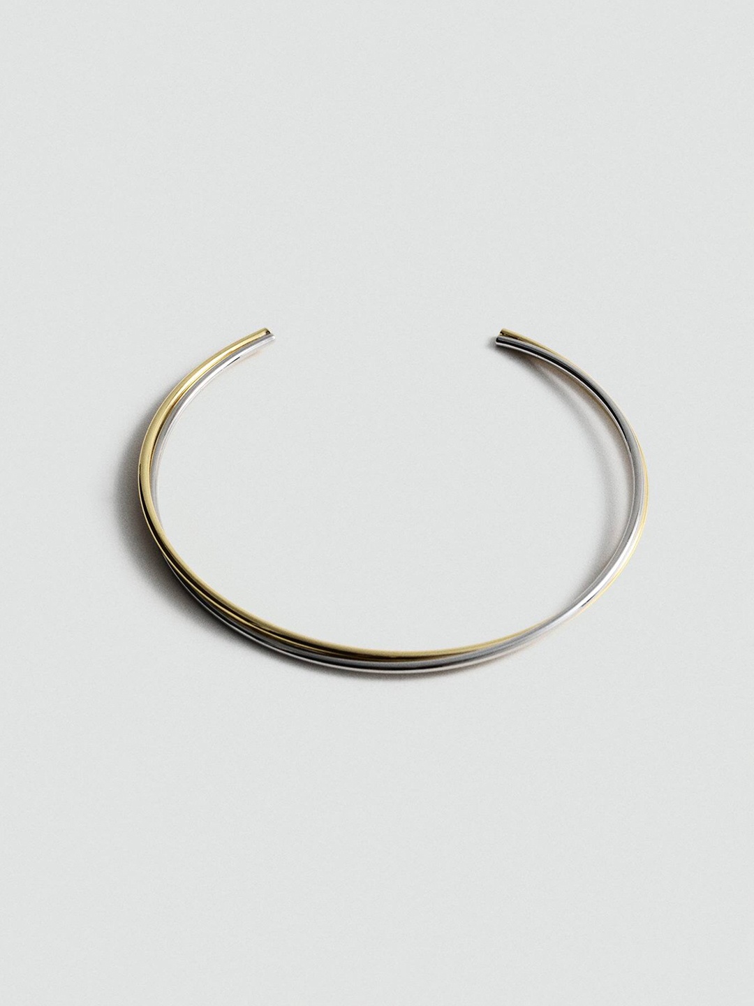 

MANGO Choker with Interlocking Hoops, Gold