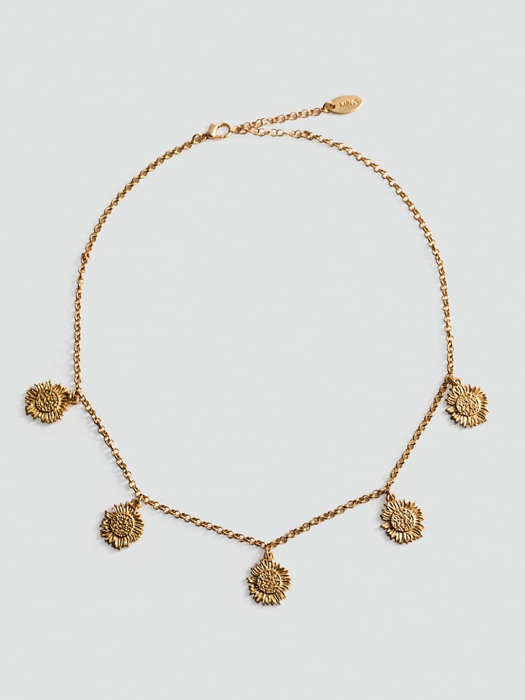 

MANGO Flower Pendant Necklace, Gold