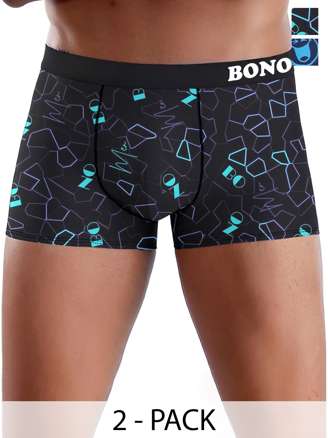 

DISPENSER Pack Of 2 Printed Short Trunks - V3-C7-C9-DG-Printed-M, Black