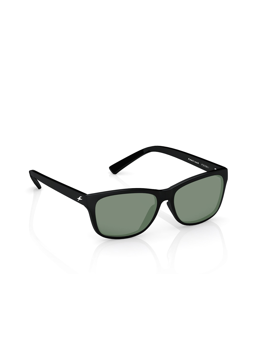 

Fastrack Men Square Sunglasses with UV Protected Lens P357BK1V, Green