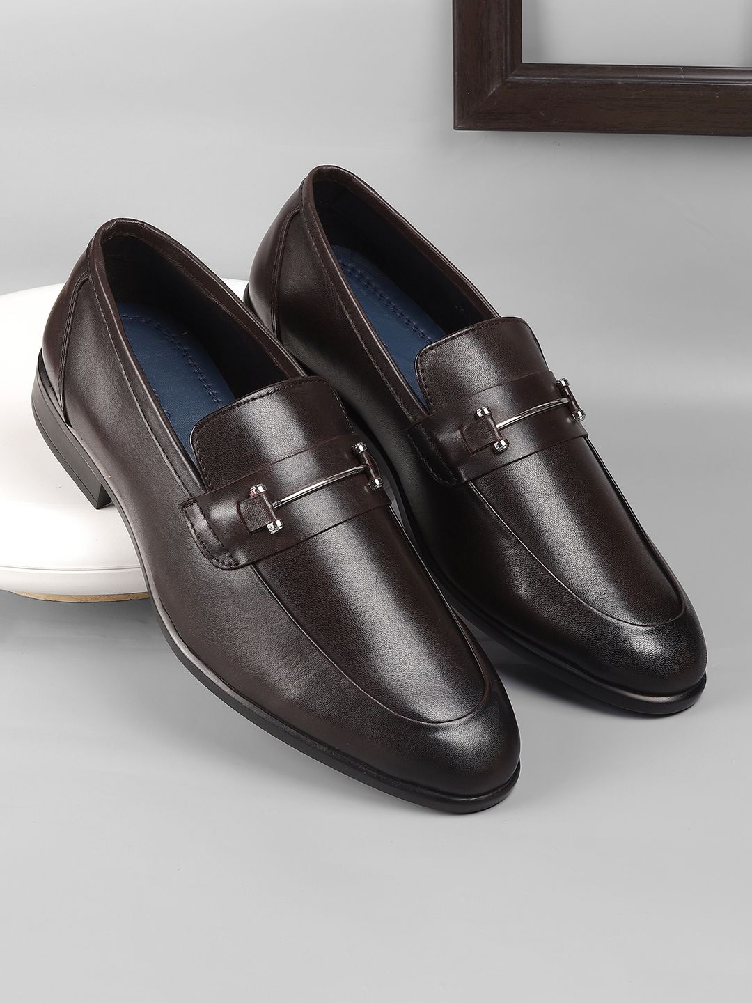 

Metro Men Leather Formal Loafers, Brown