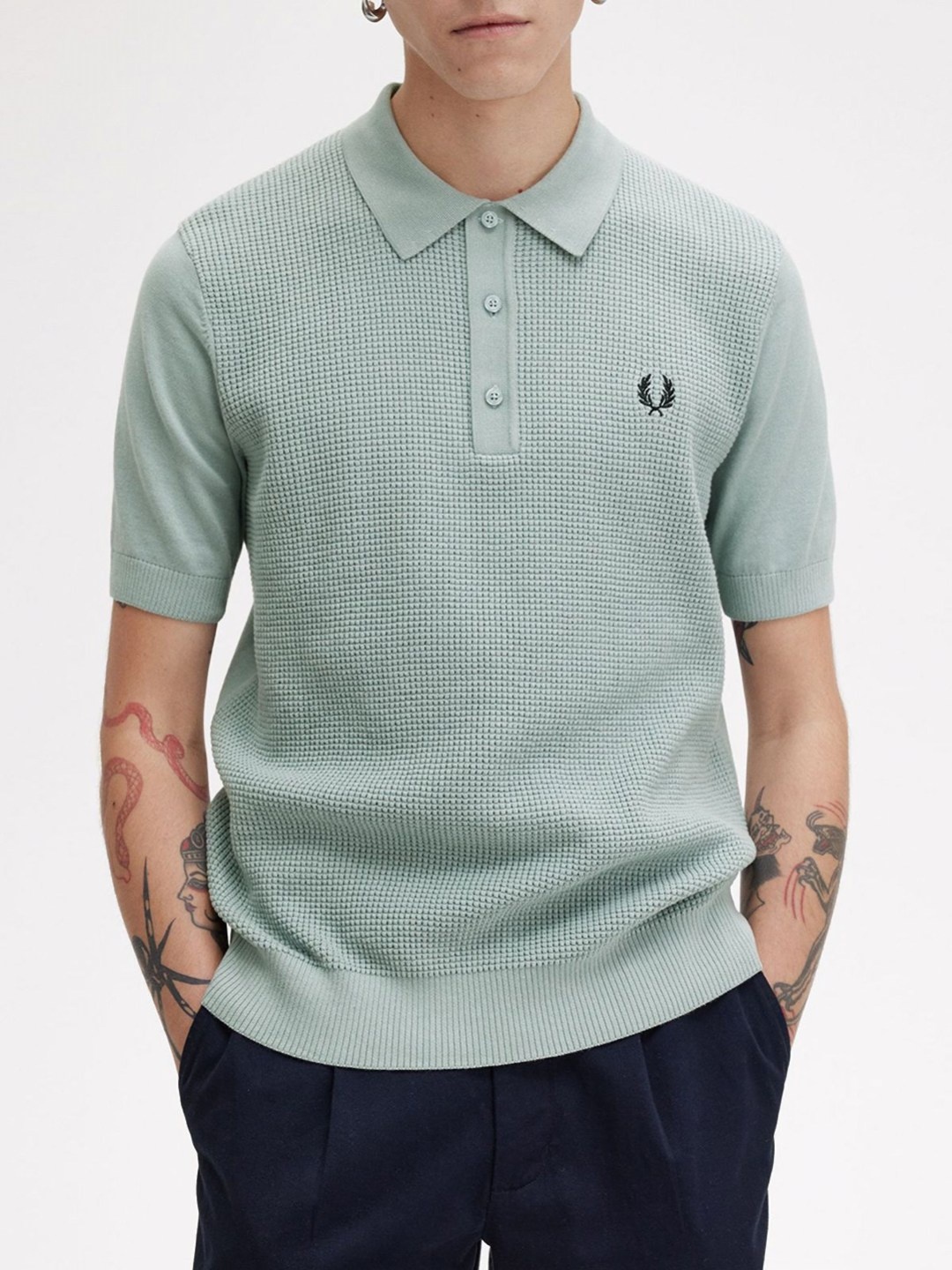 

Fred Perry Men Polo Collar T-shirt, Blue