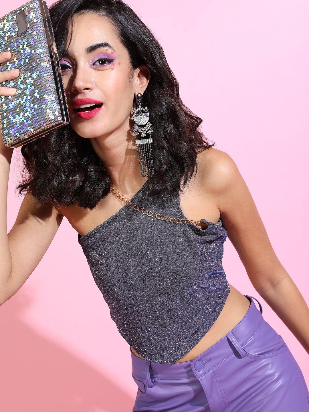 

Tokyo Talkies Top, Silver