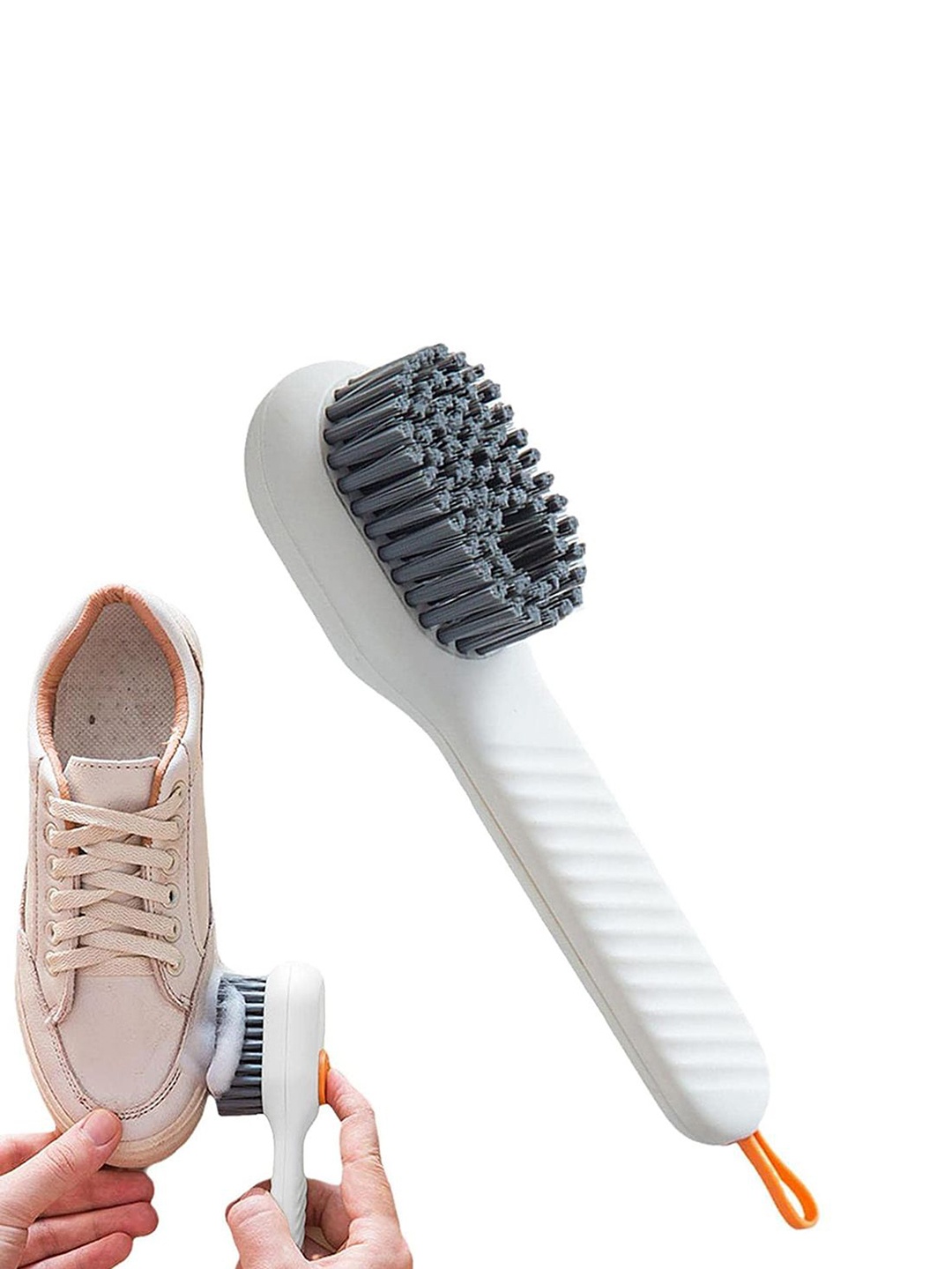 

Adbeni Liquid Dispensing Multi-Functional Cleaning Brush With Handle Scrubbing, White