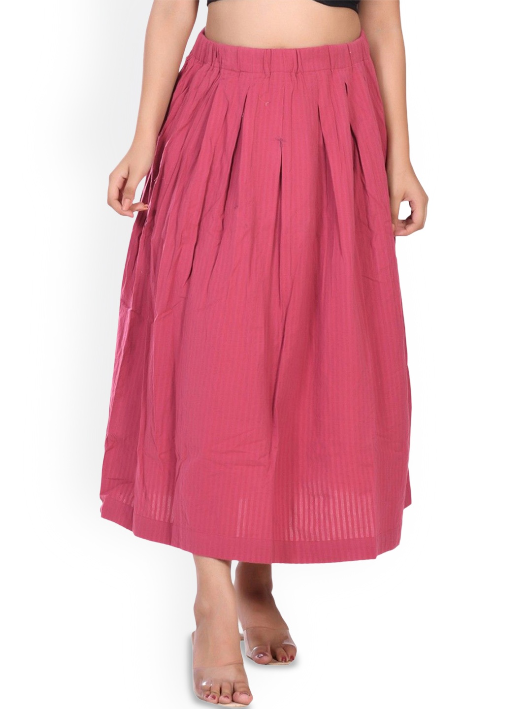 

BAESD Flared Maxi Skirts, Pink