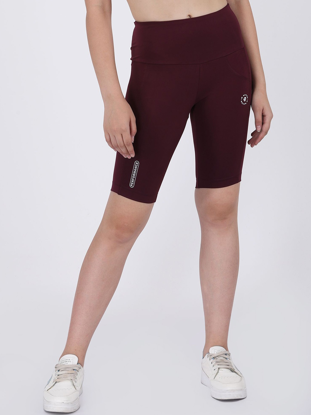 

M7 EMPIRE Women Cycling Sports Shorts, Maroon