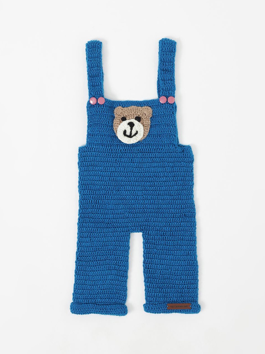 

The Original Knit Infants Self Design Dungaree, Blue