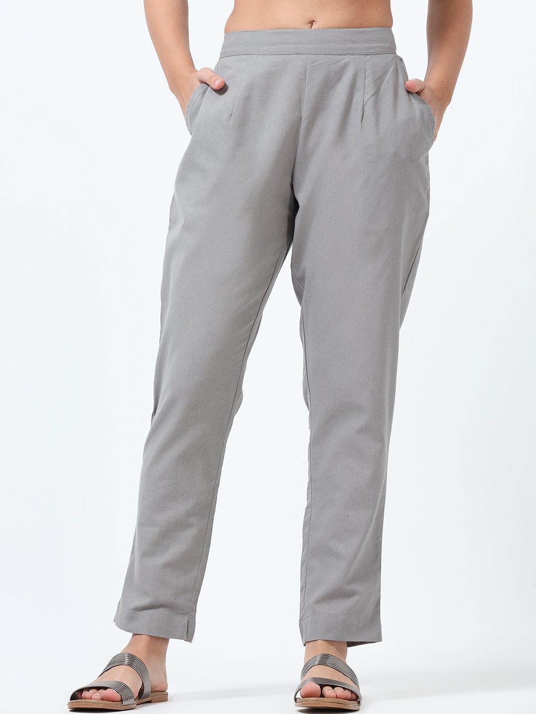 

Marcia Women Relaxed Trousers, Grey