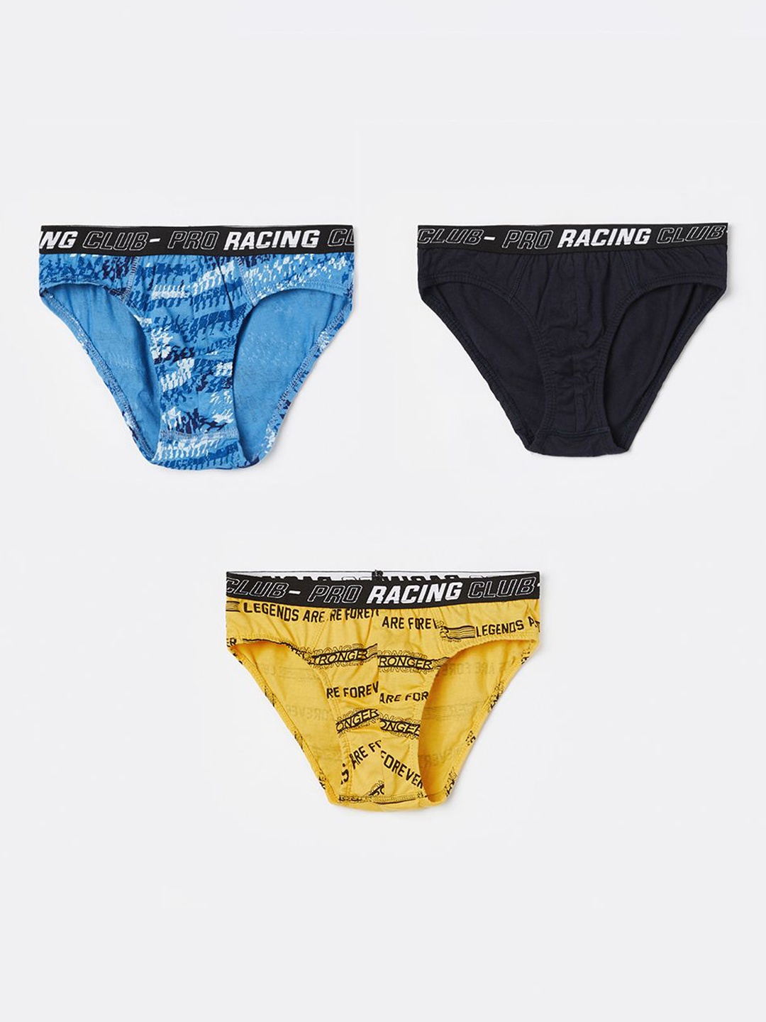

Fame Forever by Lifestyle Boys Pack Of 3 Pure Cotton Basic Briefs1000014040209-MULTI-Multi, Blue