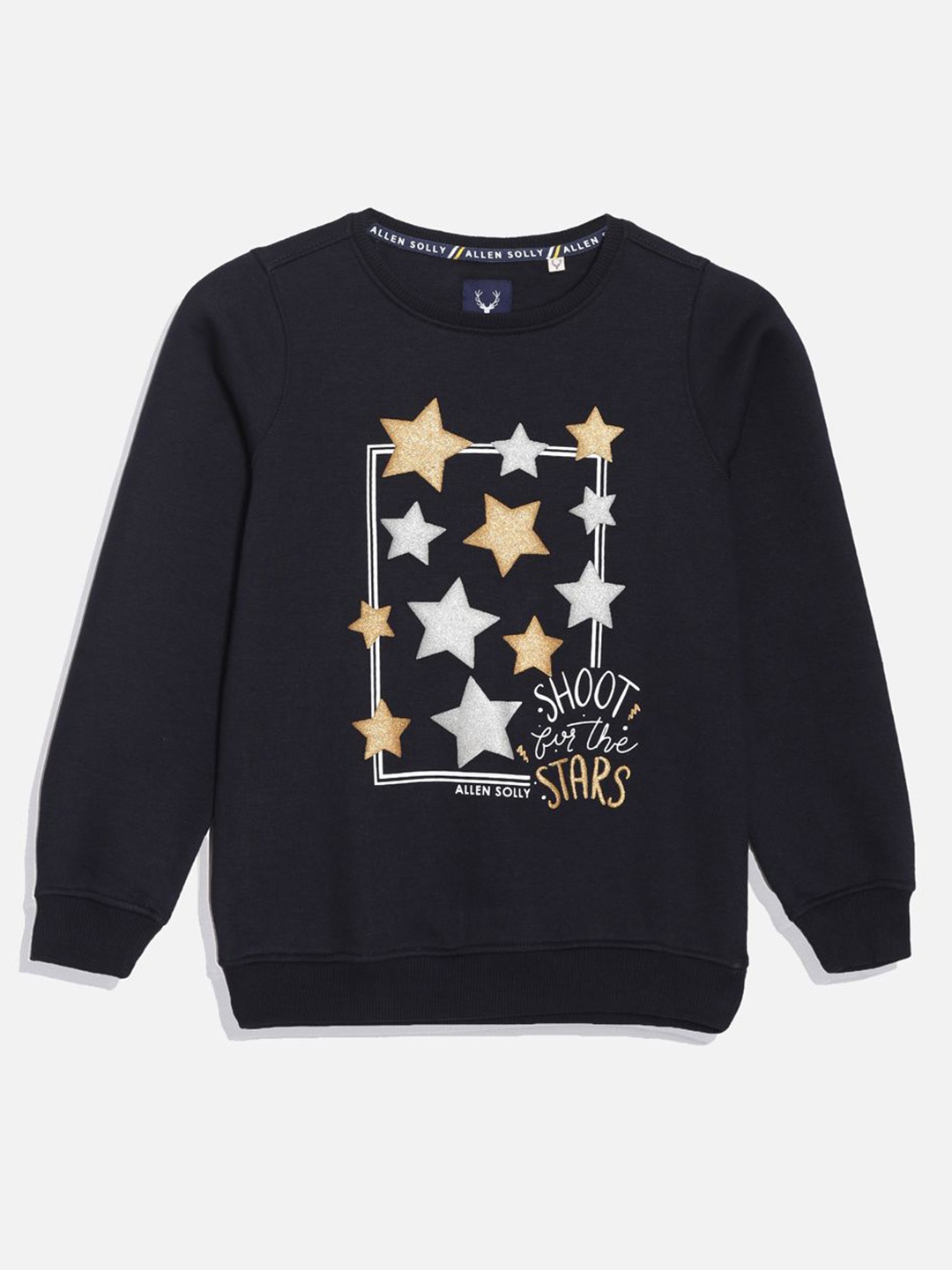 

Allen Solly Junior Girls Printed Sweatshirt, Black