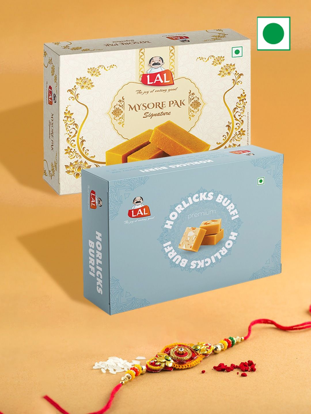 

LAL 2Pcs Sweet Box Gift Set 400gms, Blue