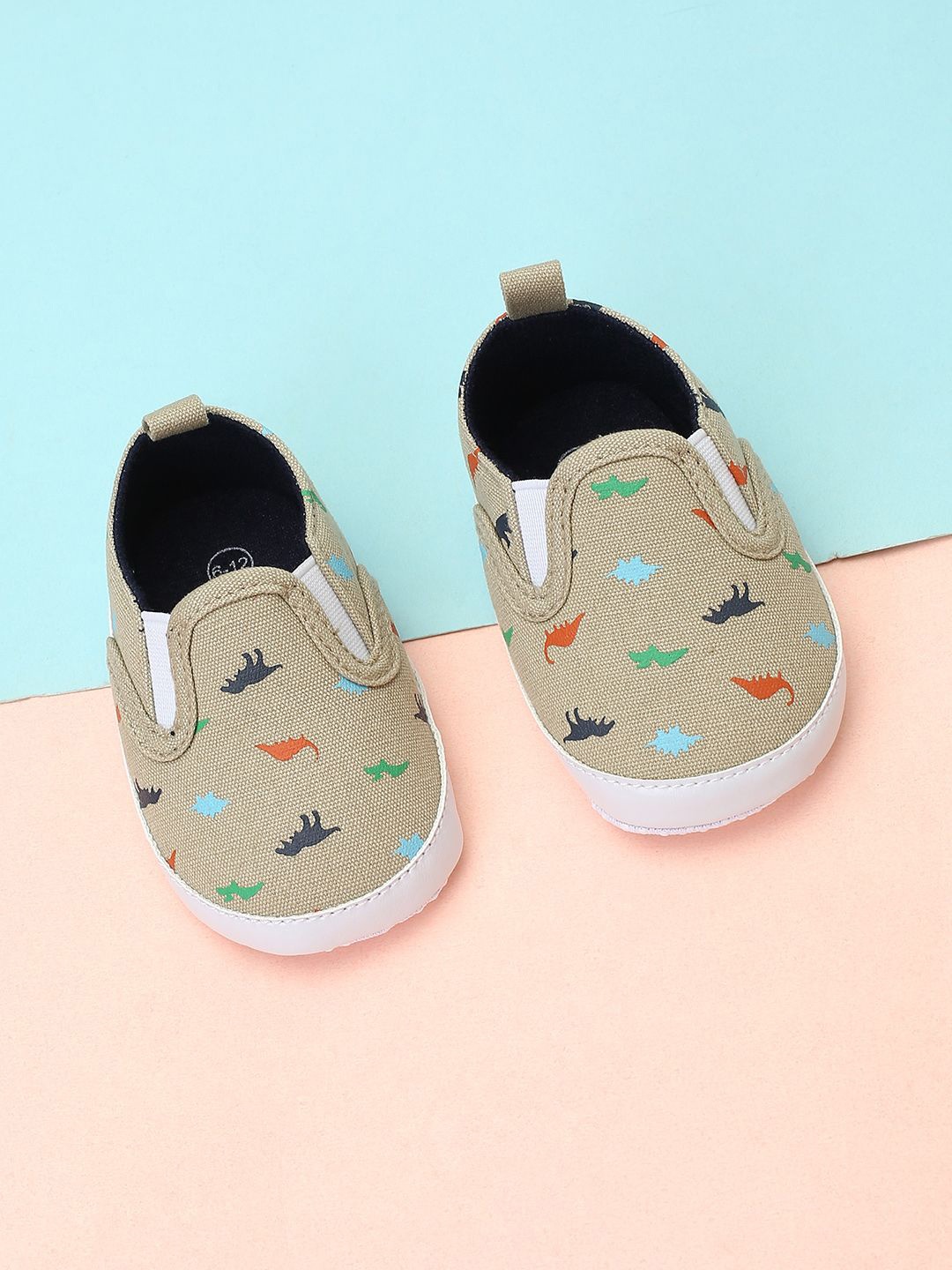 

max Boys Cotton Booties, Beige