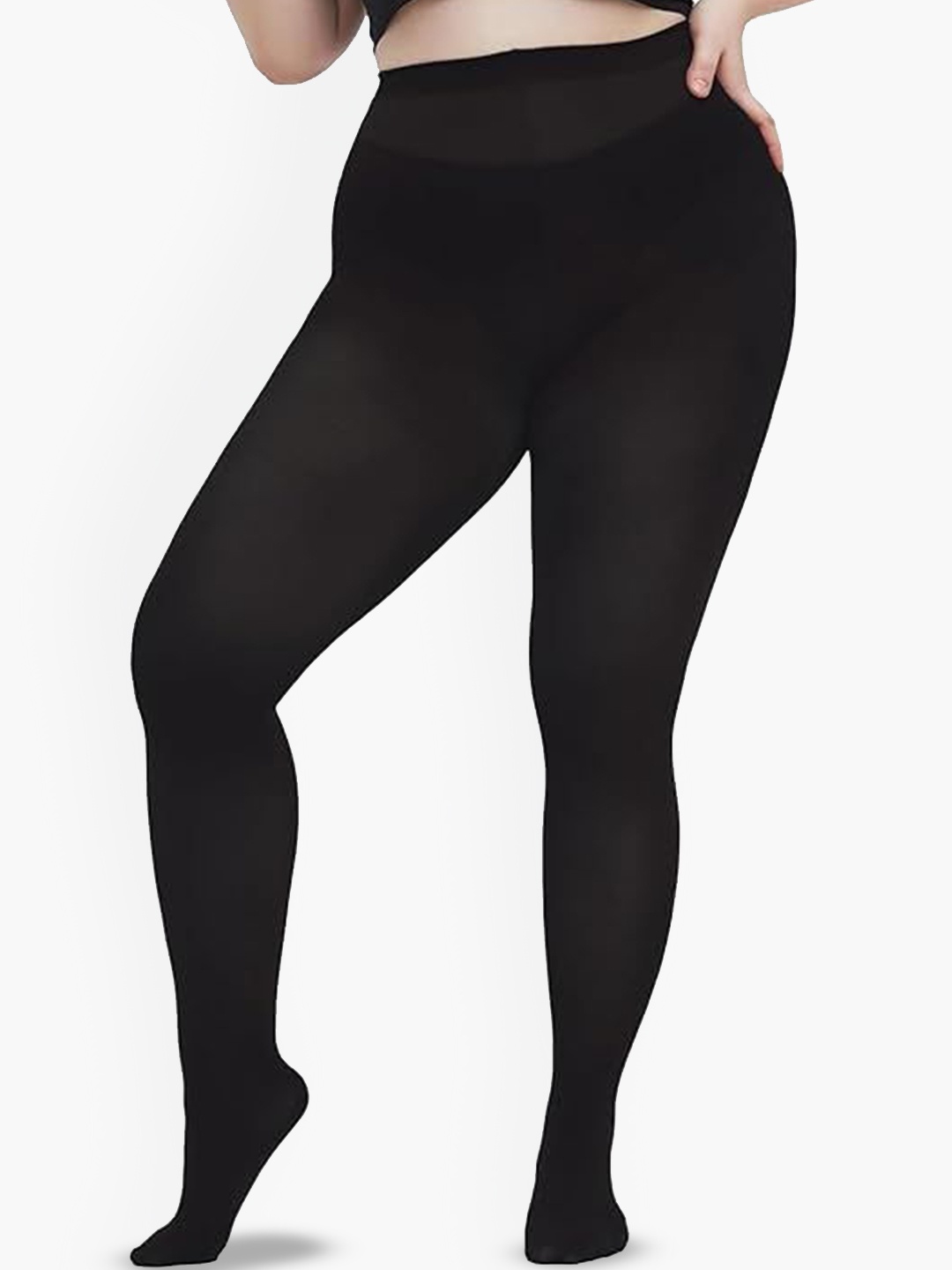 

BRACHY Plus Size Tights Stockings, Black