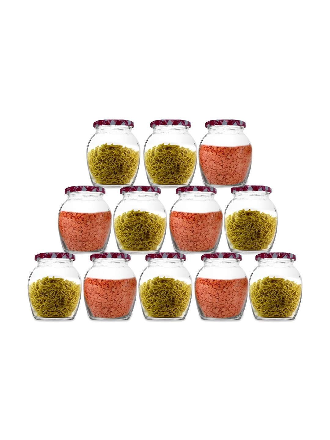 

CROCO JAR Transparent & Black 12 Pieces Storage Container 400 ml