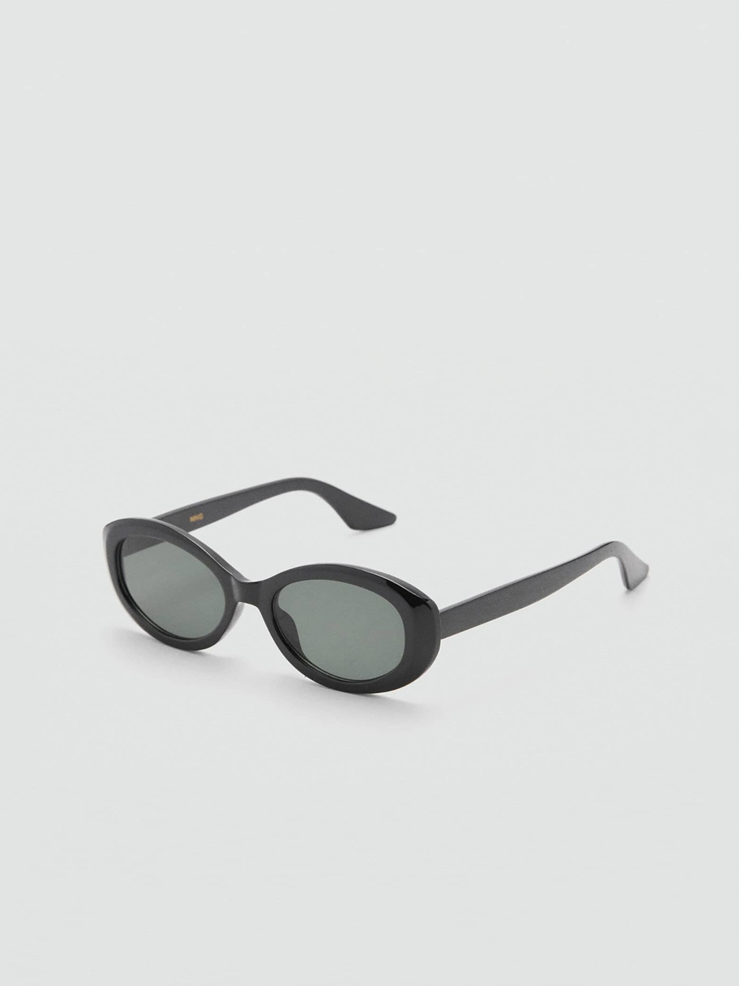 

MANGO Women Oval Sunglasses with UV Protected Lens 77052930, Green