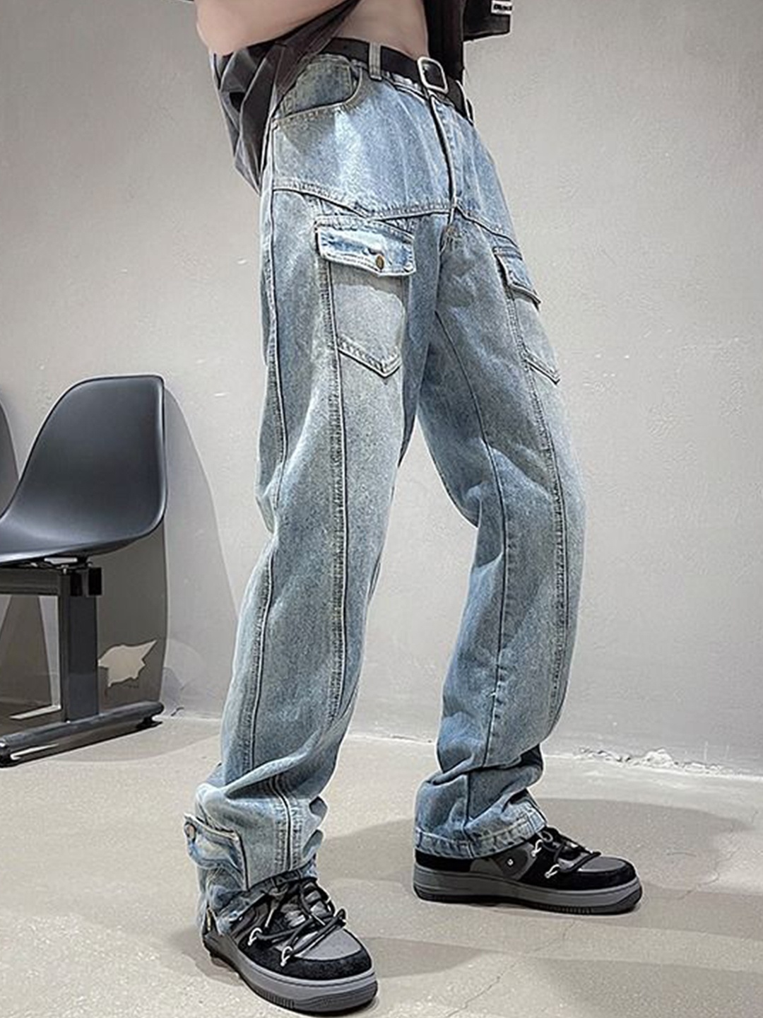 

StyleCast Men Slim Fit Light Fade Jeans, Blue