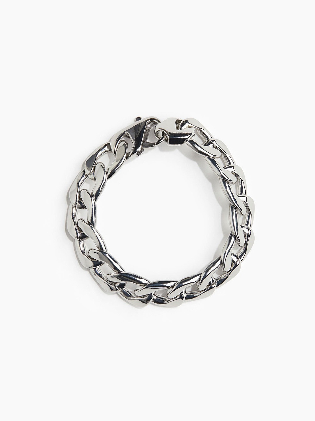 

H&M Men Chunky Bracelet, Silver