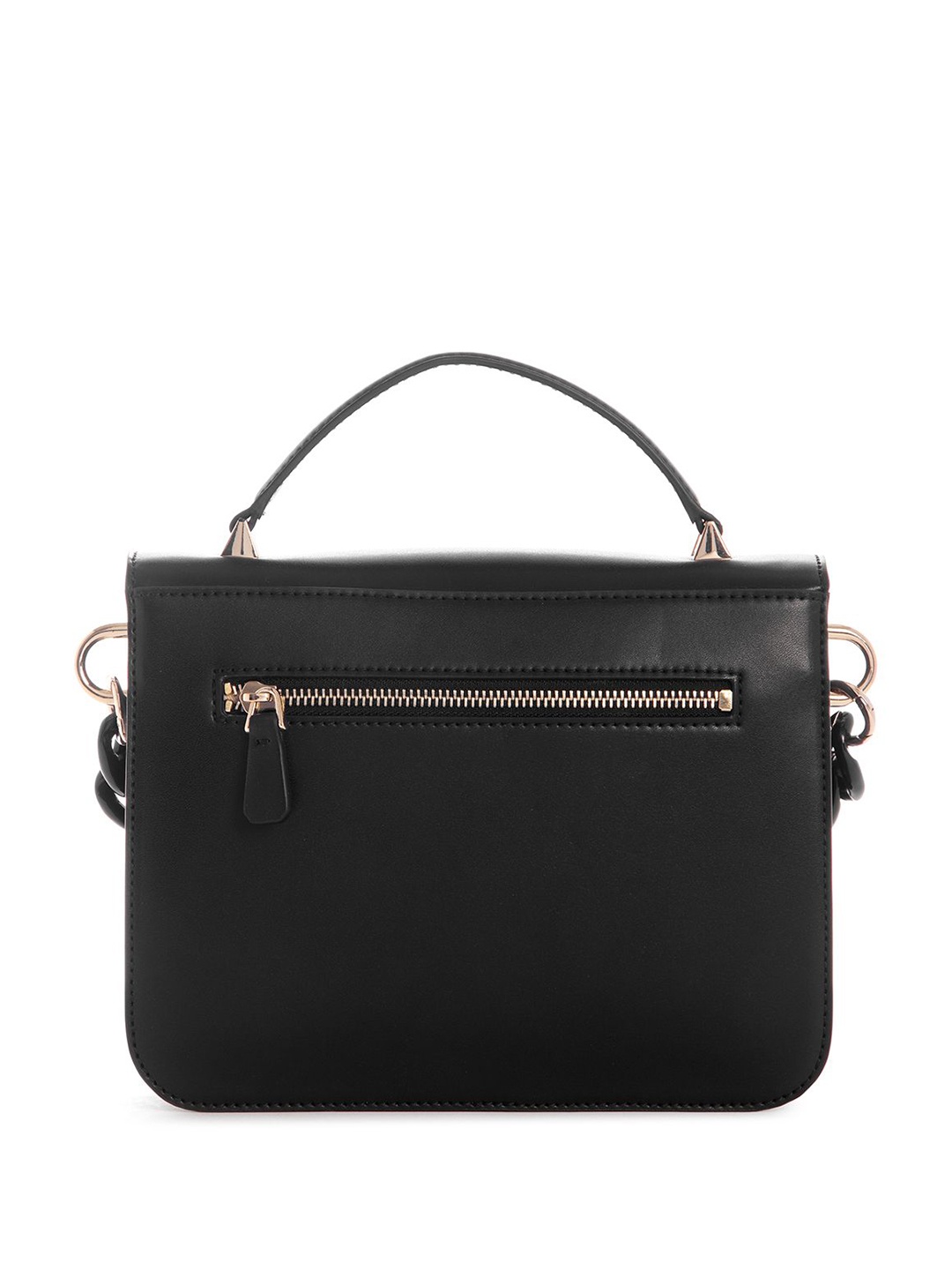 

GUESS PU Structured Satchel, Black