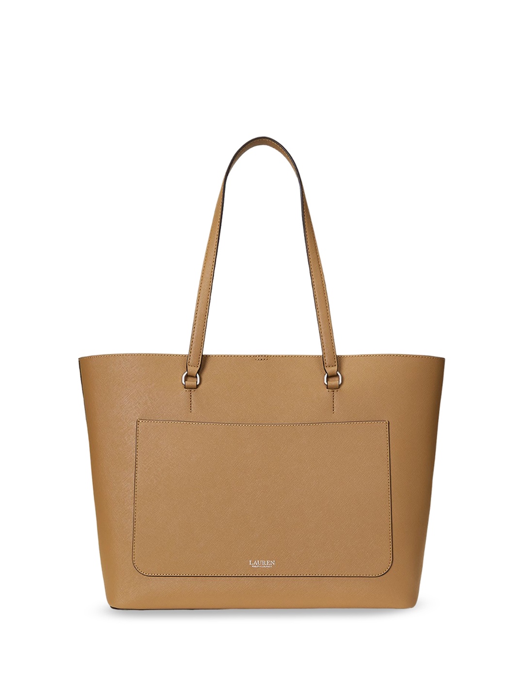 

Polo Ralph Lauren Crosshatch Leather Large Karly Tote, Beige