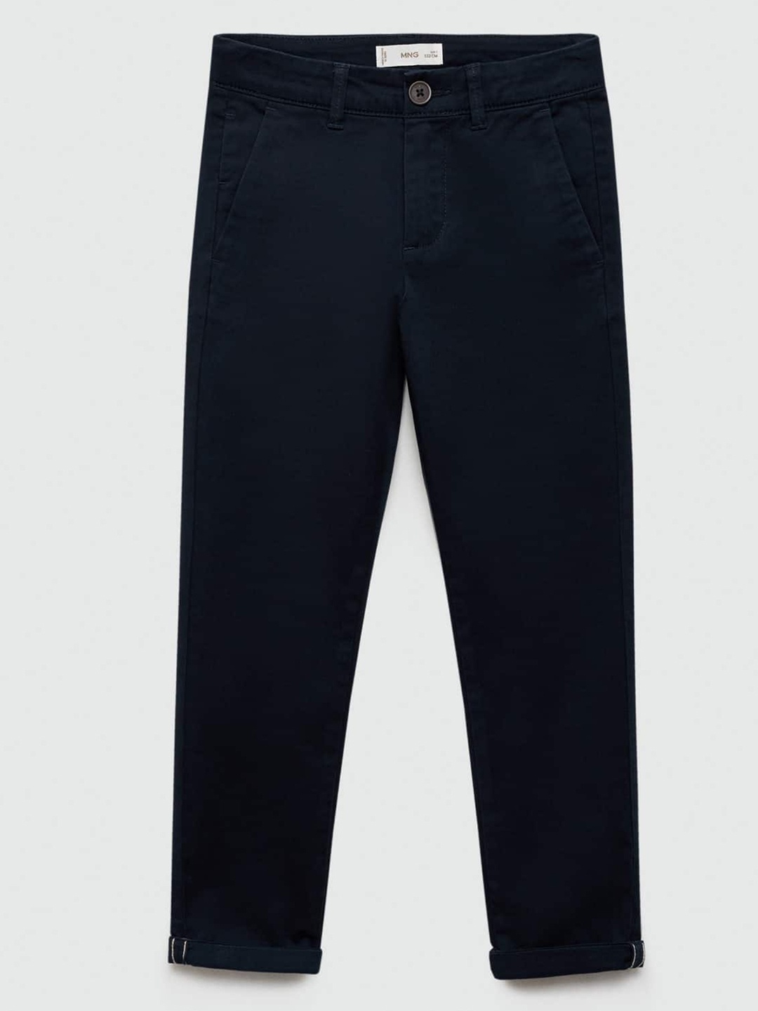 

Mango Kids Boys Regular Fit Mid Rise Chinos, Navy blue