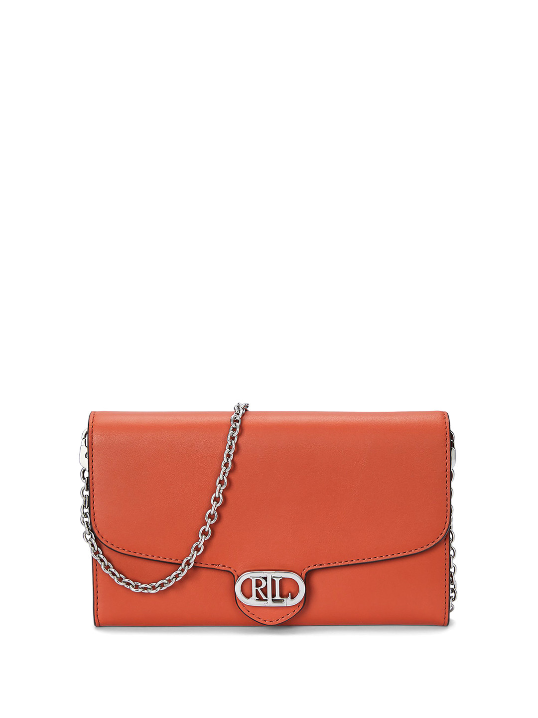 

Polo Ralph Lauren Leather Medium Adair Crossbody, Orange
