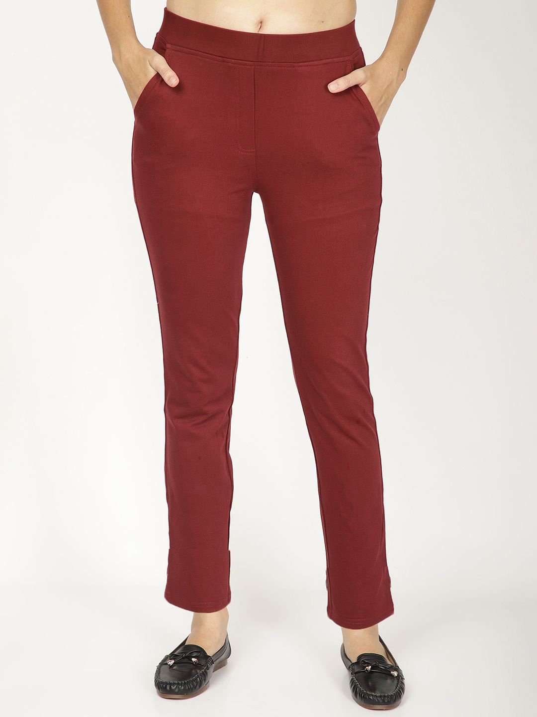 

FUTURO Women Slim Fit Jeggings, Maroon