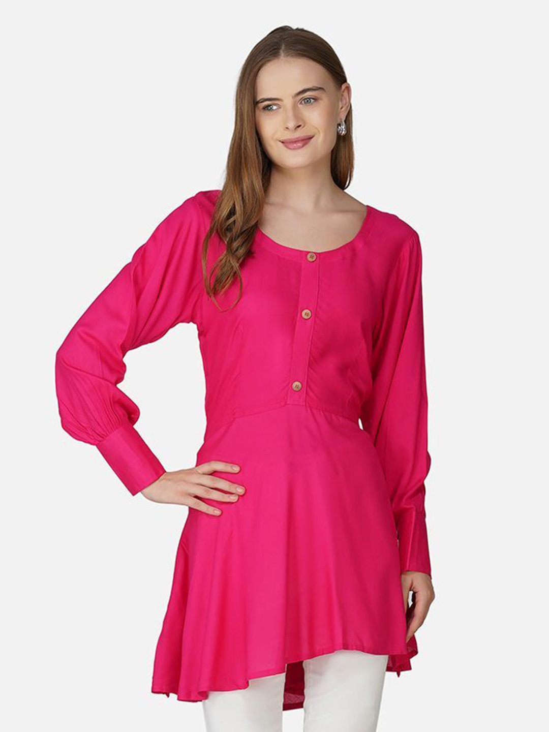 

BCZ Style Longline Top, Pink