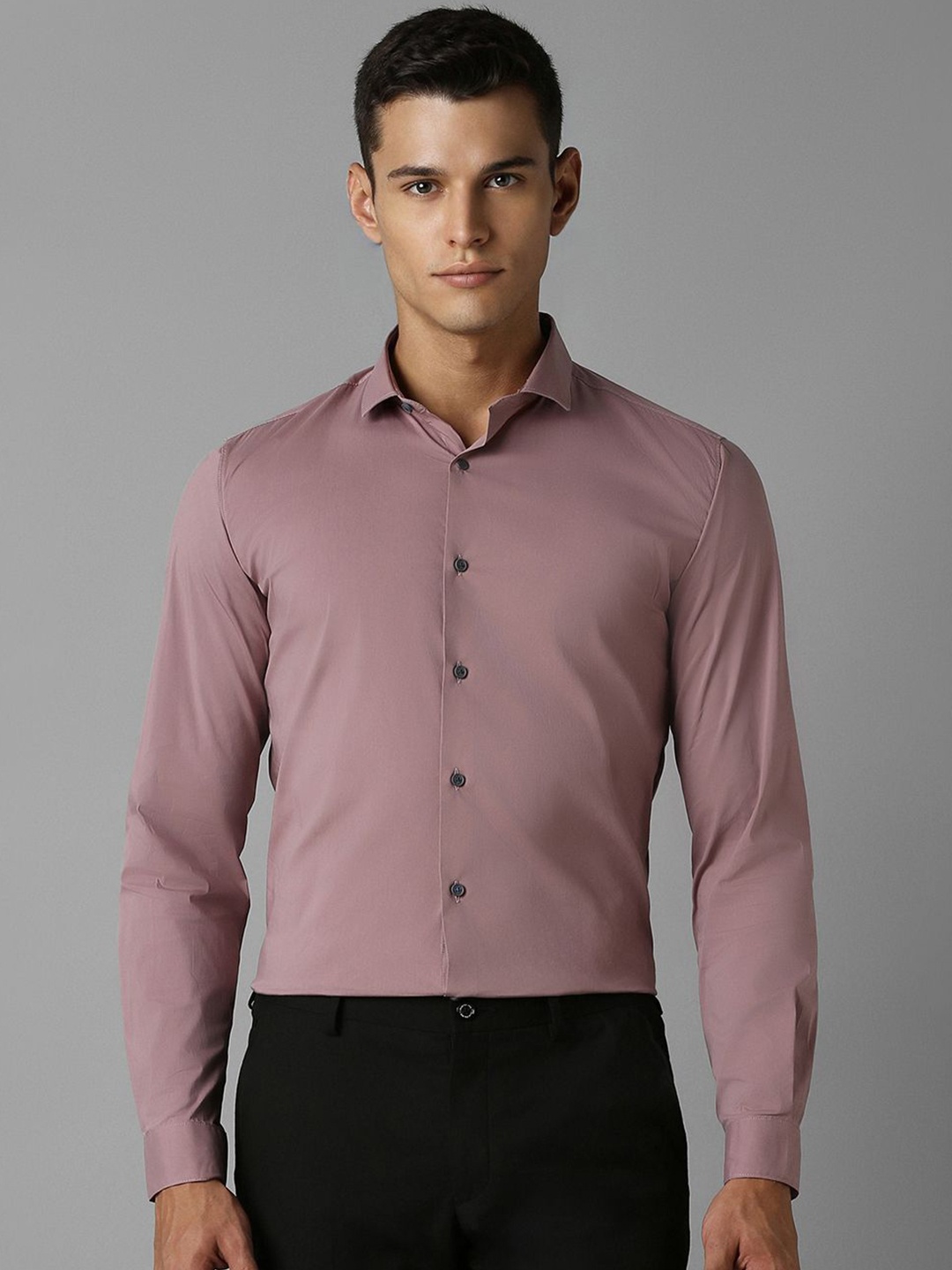 

Louis Philippe Sport Men Super Slim Fit Opaque Casual Shirt, Purple