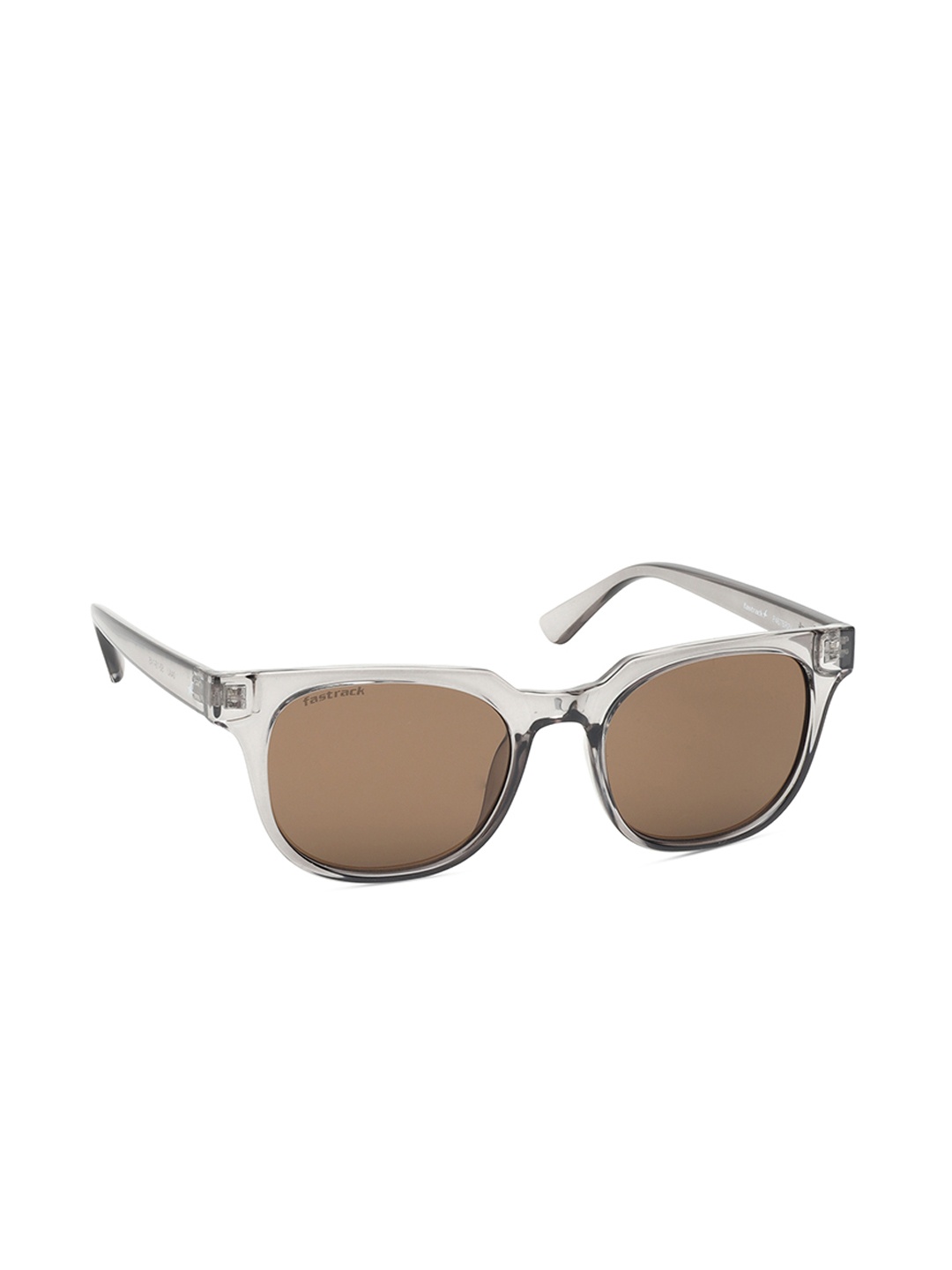

Fastrack Unisex Square Sunglasses with UV Protected Lens P467BR2V, Brown