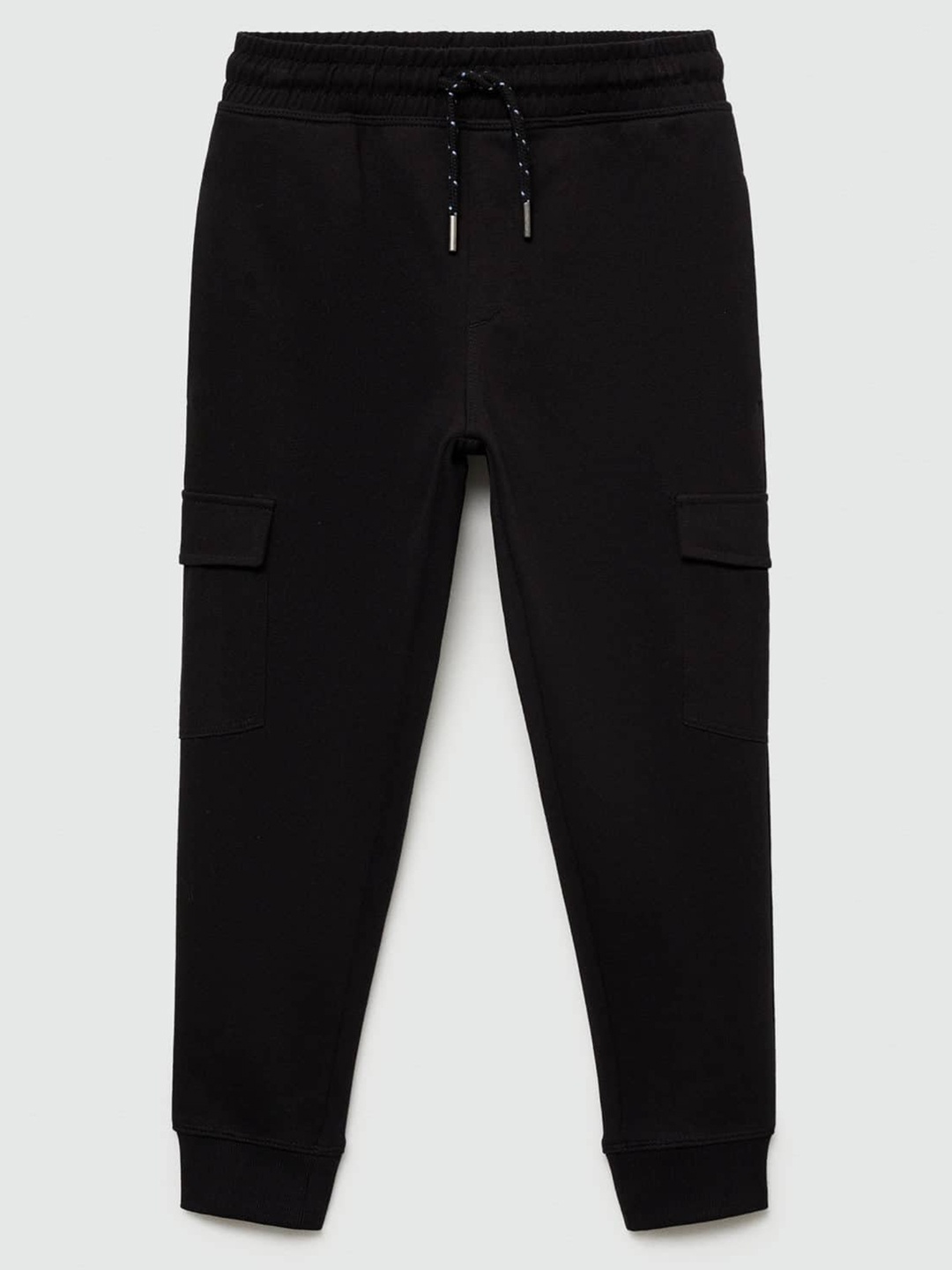 

Mango Kids Boys Cotton Cargo Style Joggers, Black