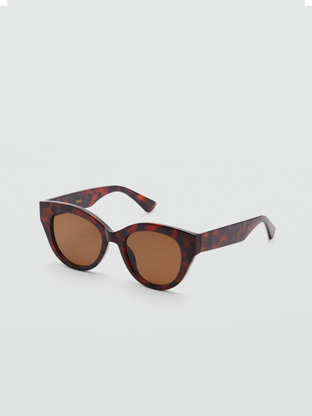 

MANGO Women Round Sunglasses with UV Protected Lens 77922541, Brown