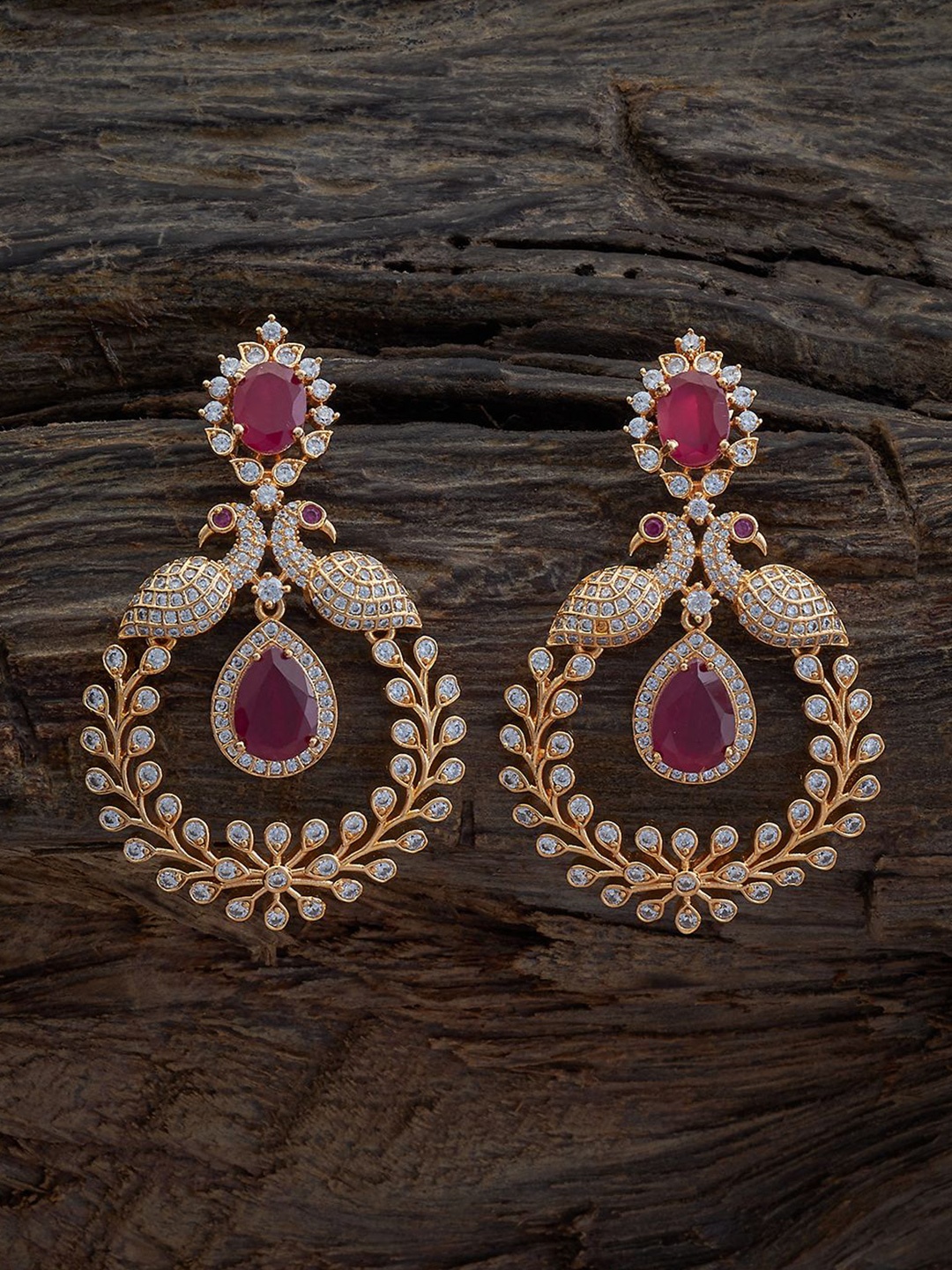 

Kushal's Fashion Jewellery Gold Plated Cubic Zirconia Classic Drop Earrings, White