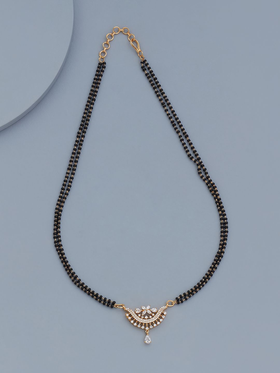 

Kushal's Fashion Jewellery Gold-Plated Stone Studded Mangalsutra