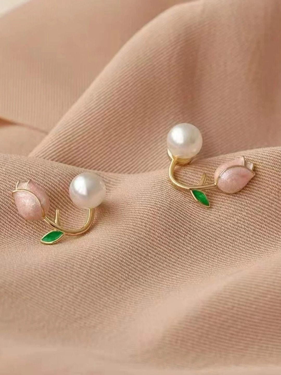

KRENOZ Classic Studs Earrings, Pink